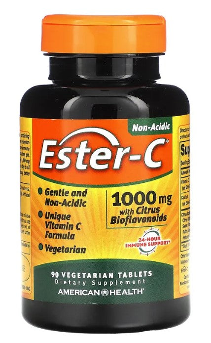 Ester-C® 1000 mg with Citrus Bioflavonoids 90 Vegetarian Tablets, by American Health