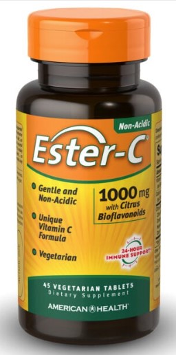 Ester-C® 1000 mg with Citrus Bioflavonoids 45 Vegetarian Tablets, by American Health