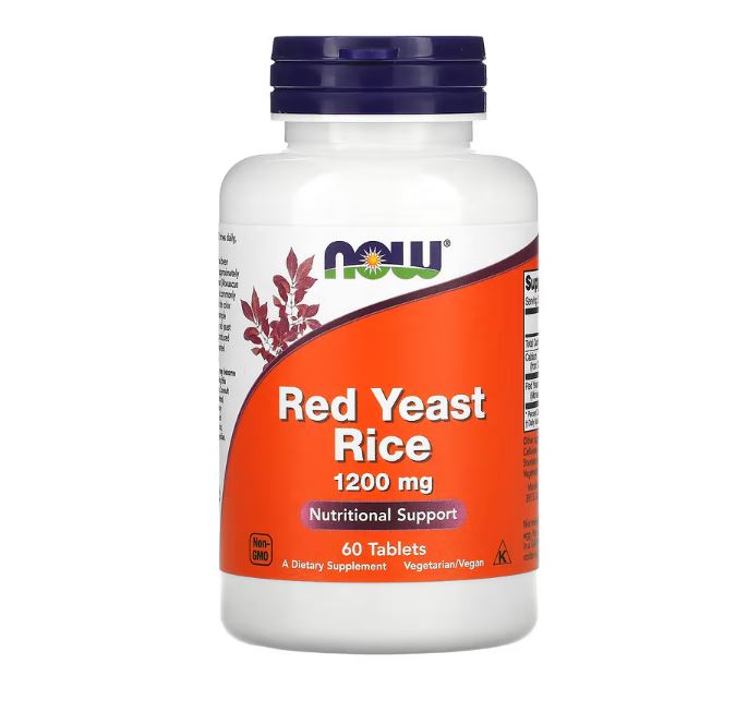 Red Yeast Rice, 1,200 mg, 60 Tablets by NOW Foods