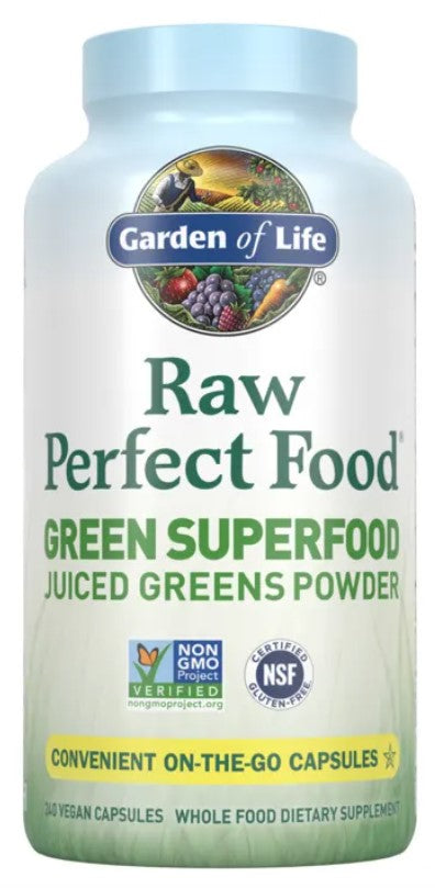 Raw Perfect Food 240 Vegan Capsules