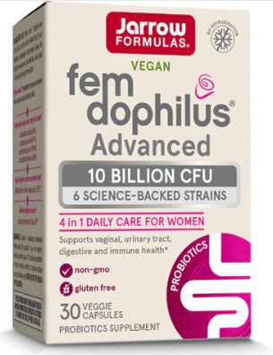 Fem-Dophilus® Advanced - 10 Billion CFU (Shelf Stable) Veggie Capsules, by Jarrow Formulas