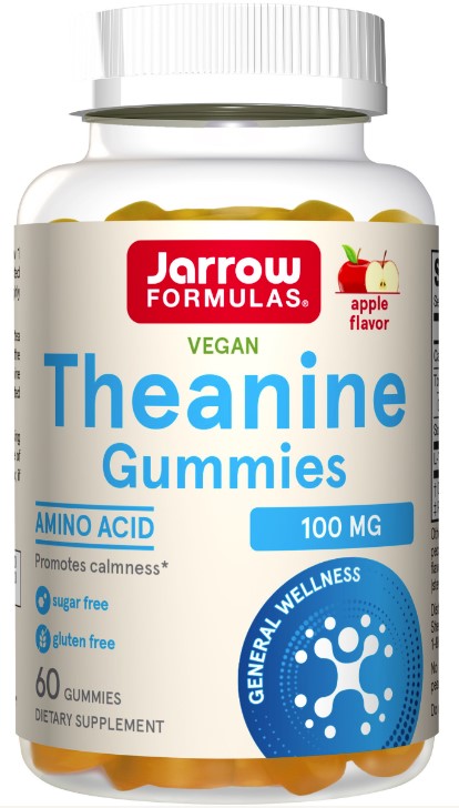 Theanine Gummies Apple Flavor 100 mg 60 Gummies