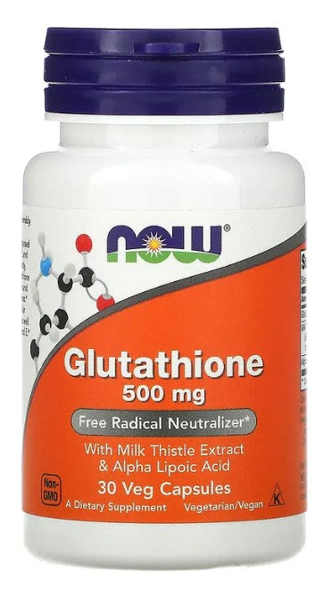 Glutathione 500 mg 30 Veg Capsules, by NOW