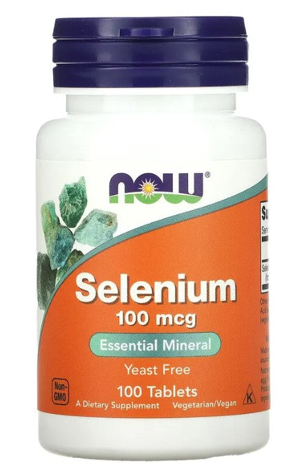 Selenium, 100 mcg, 100 Tablets, by NOW
