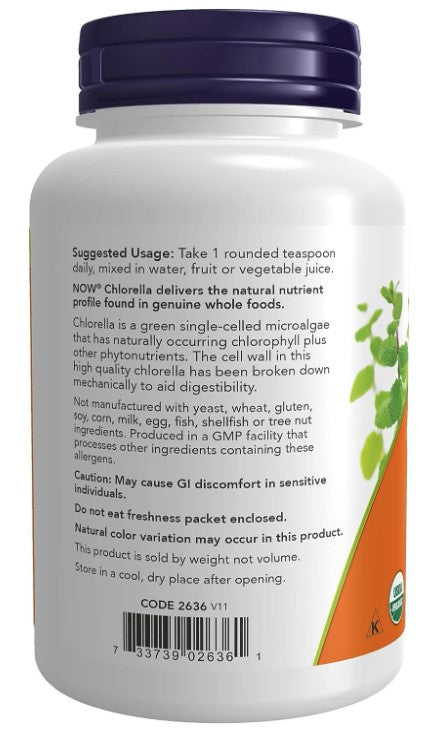 Chlorella Powder, Organic - 4 oz. by NOW