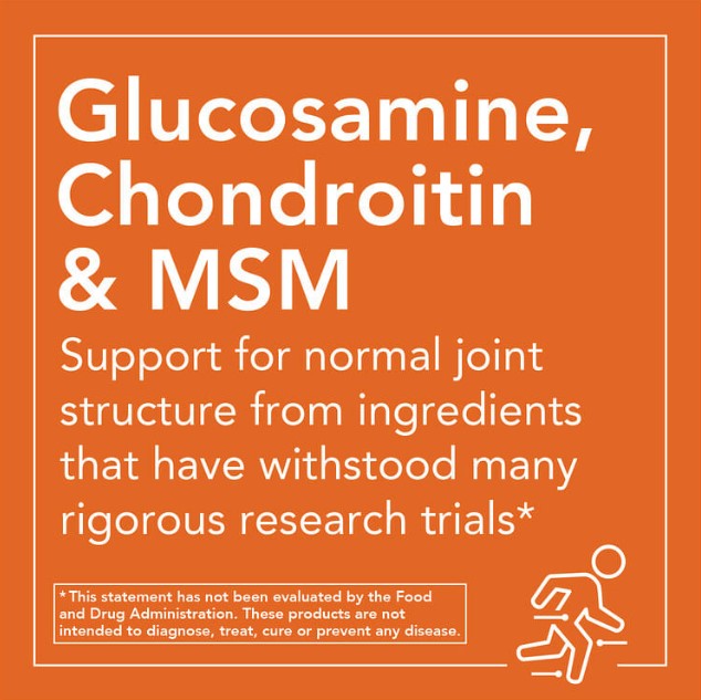 Glucosamine & MSM - 60 Veg Capsules, by NOW
