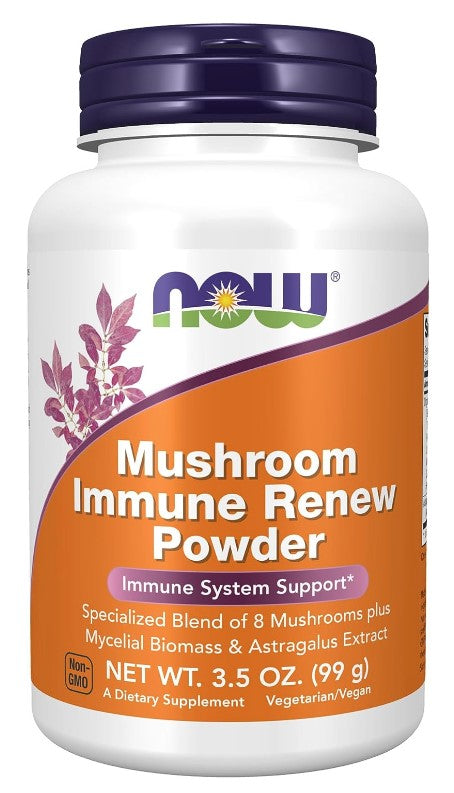 Mushroom Immune Renew Powder, 3.5 oz (99 g), by NOW