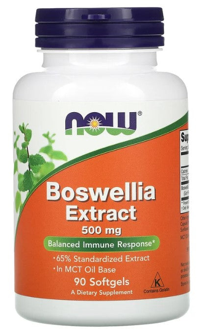 Boswellia Extract, 500 mg, 90 Softgels, by NOW