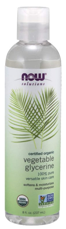 Organic Vegetable Glycerine, 8 fl oz (237 ml), by Now Solutions