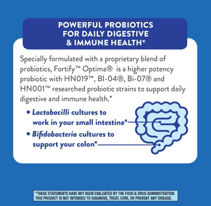 Fortify® Optima® Advanced Care 60 Billion Probiotic + Prebiotics, 30 Capsules, by Nature&