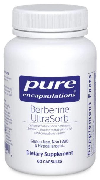 Berberine UltraSorb 550 mg 60 Capsules, by Pure Encapsulations