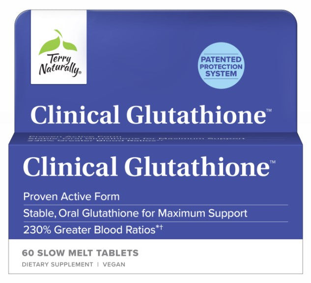 Terry Naturally Clinical Glutathione 60 Slow-Melt Tablets