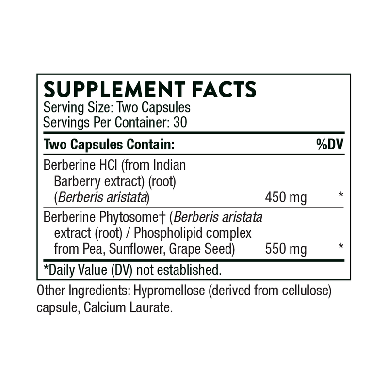 Berberine, 1000 mg 60 Capsules, by Thorne