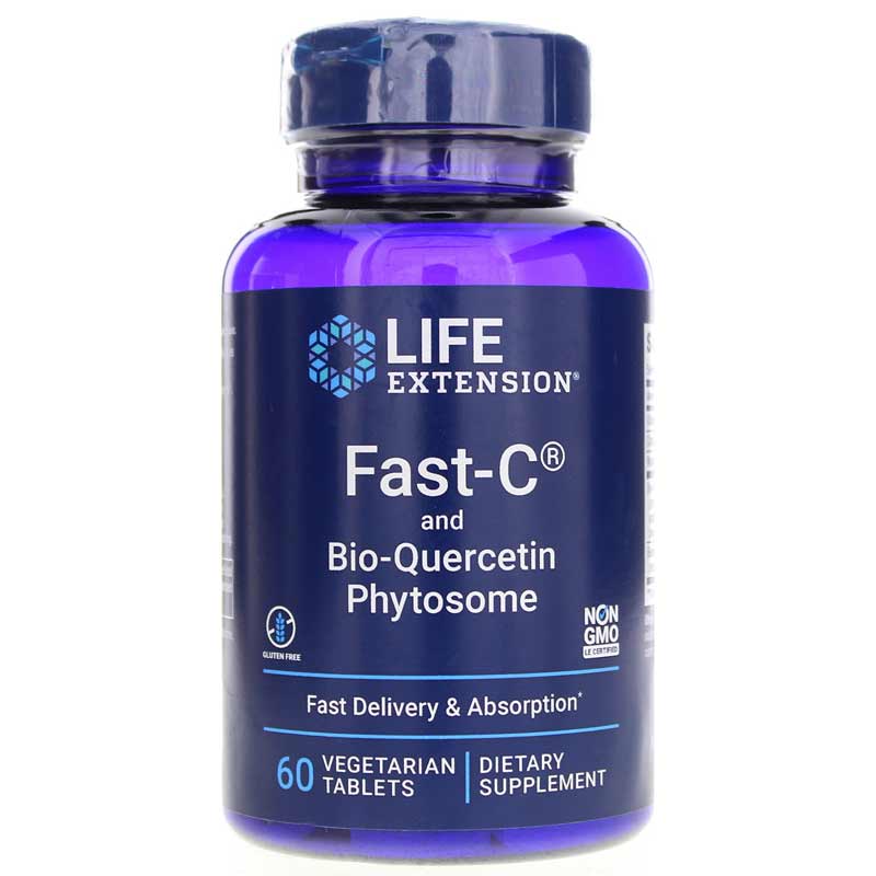 Fast-C and Bio-Quercetin Phytosome 60 Vegetarian Tablets