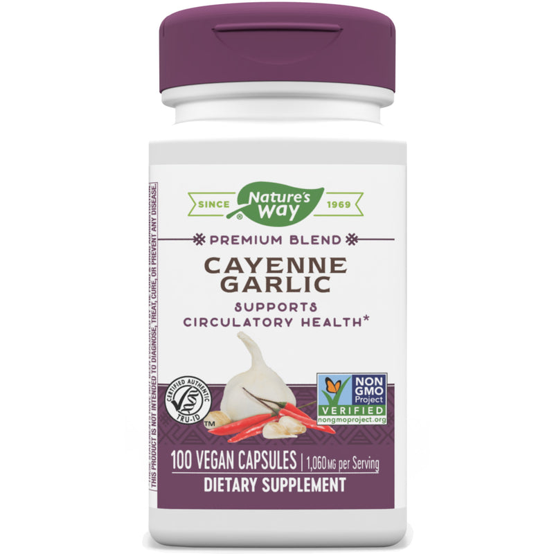 Cayenne Garlic 100 Veg Capsules by Nature&