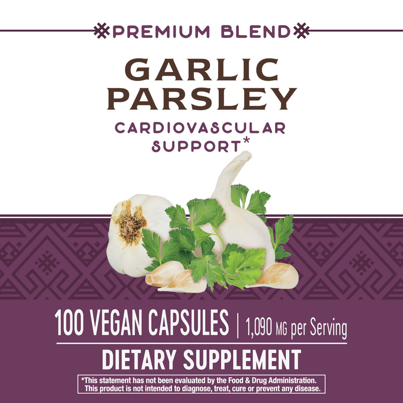 Garlic Parsley 545 mg 100 Vegetarian Capsules by Nature&