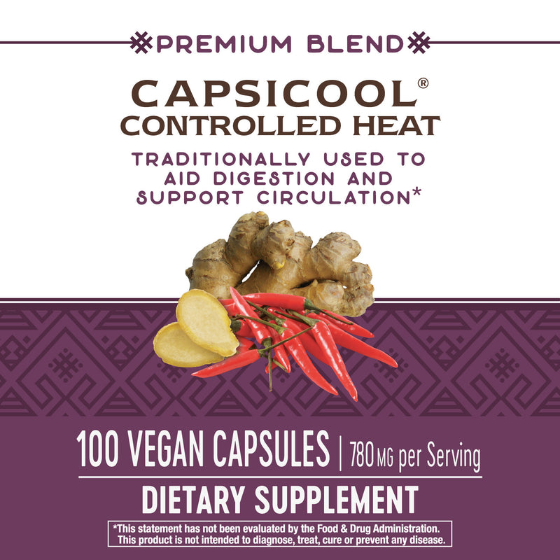 CapsiCool Controlled Heat 390 mg 100 Vege Capsules by Nature&