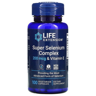 Super Selenium Complex & Vitamin E 200 mcg 100 Vegetarian Capsules