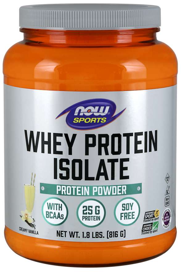 Now Sports, Whey Protein Isolate Natural Vanilla 1.8 lbs (816 g)