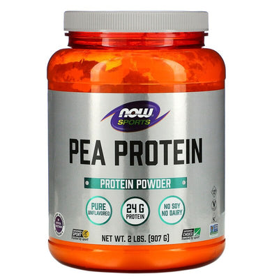 Pea Protein Natural Unflavored 2 lbs (907 g) | By Now Foods - Best Price