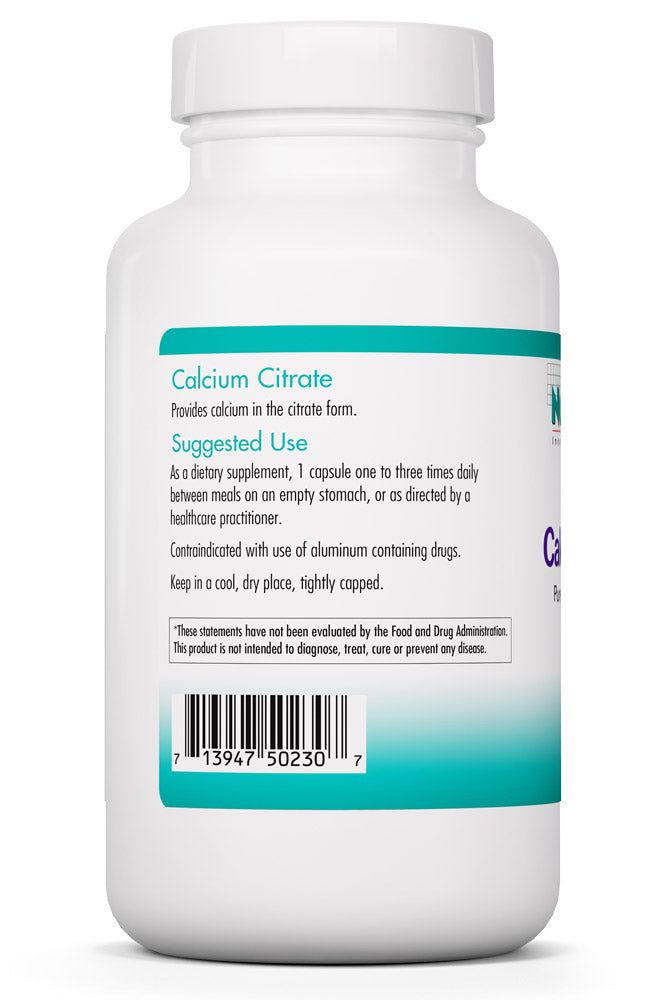 Calcium Citrate 180 Vegetarian Capsules by Nutricology best price