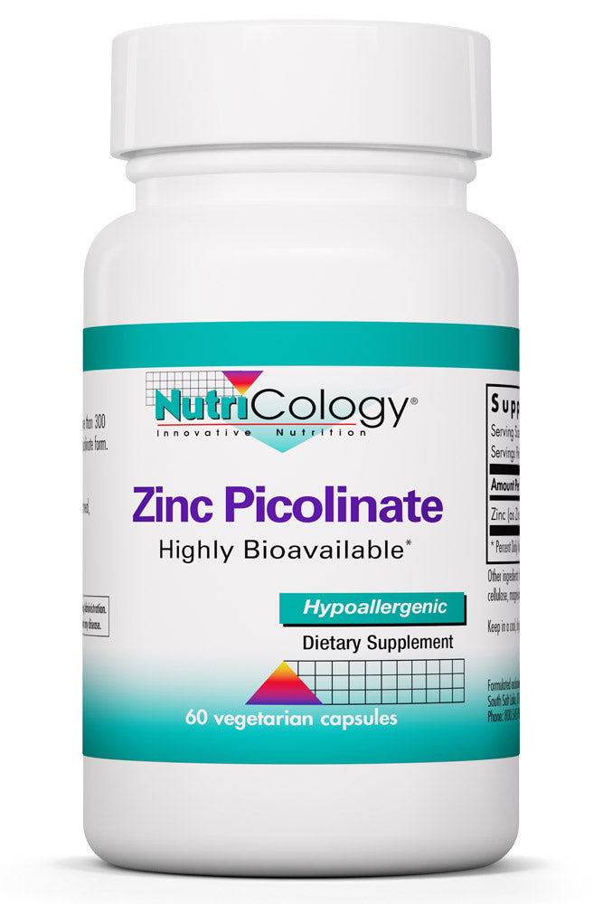 Zinc Picolinate 60 Vegetarian Capsules by Nutricology best price