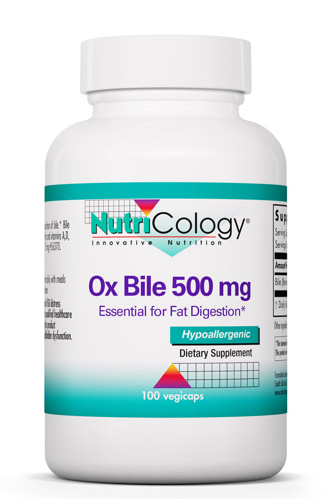 Ox Bile 500 mg 100 Vegicaps by Nutricology best price