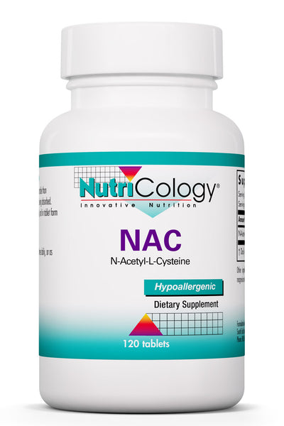 NAC (N-Acetyl-L- Cysteine) 120 Tablets by Nutricology best price