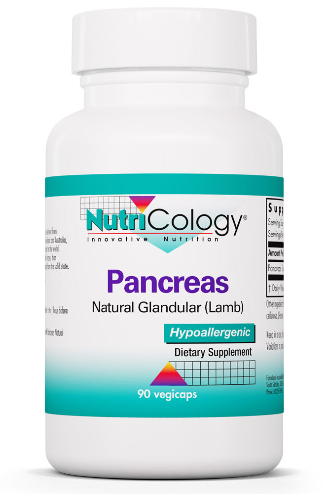 Pancreas Natural Glandular (Lamb) 90 Vegicaps by Nutricology best price