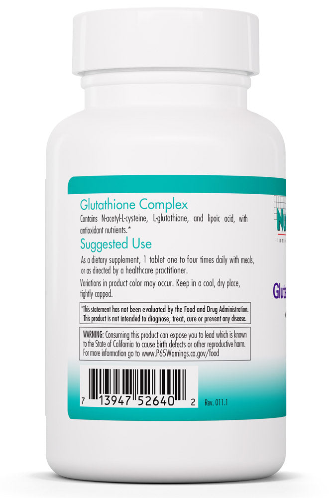 Glutathione Complex 90 Tablets by Nutricology best price