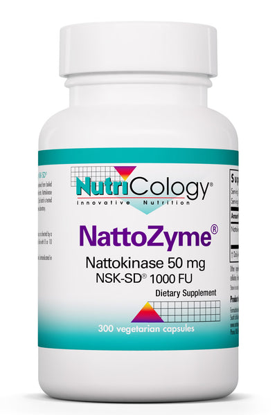 Nattozyme 50 mg 300 Vegetarian Capsules by Nutricology best price