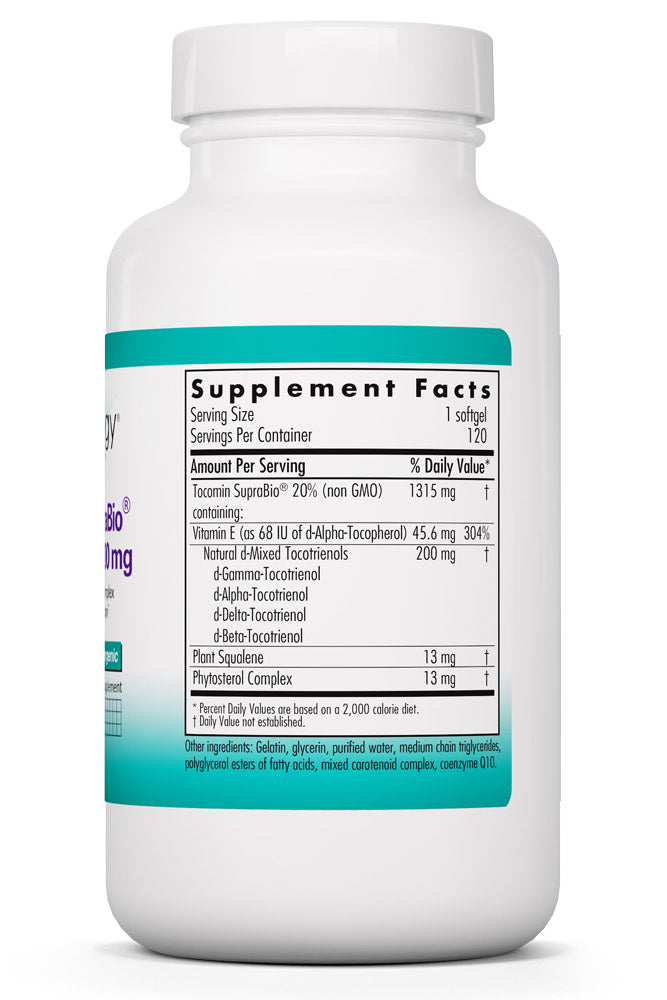 Tocomin SupraBio Tocotrienols 200 mg 120 Softgels by Nutricology best price