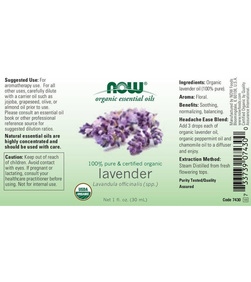 Lavender Oil Certified Organic 1 fl oz (30 ml)