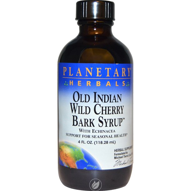 Old Indian Wild Cherry Bark Syrup 4 fl oz by Planetary Herbals