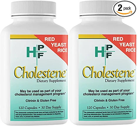 HPF Cholestene Red Yeast Rice 120 Capsules 2 pack