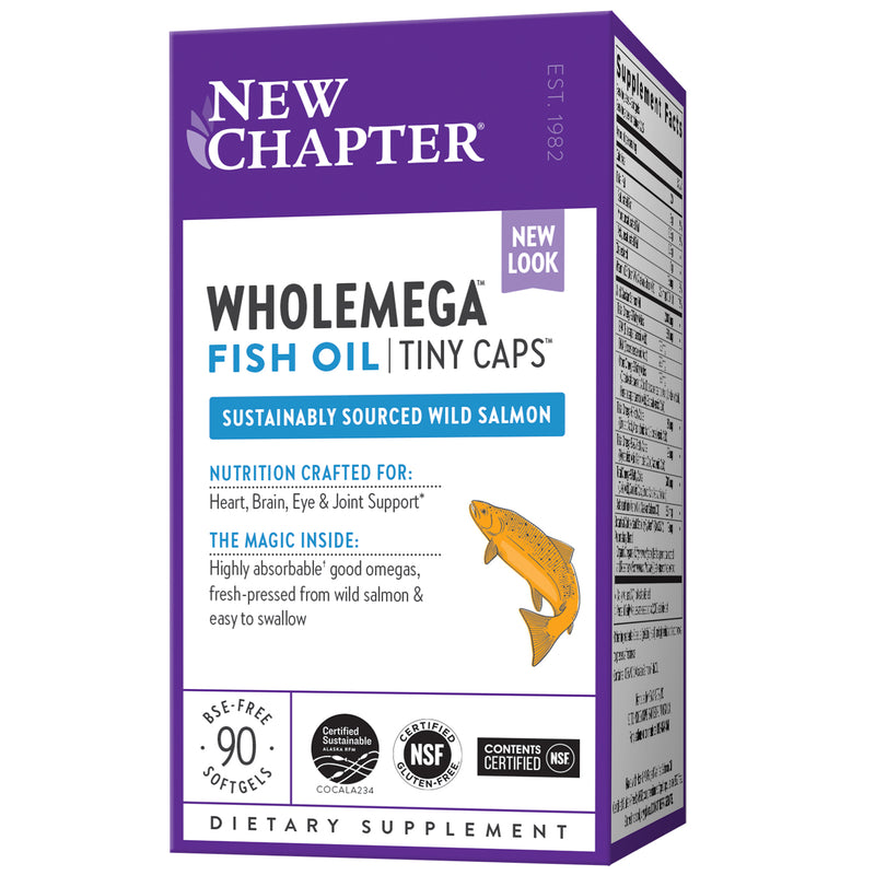 Wholemega Fish Oil Tiny Caps 90 Softgels by New Chapter best price