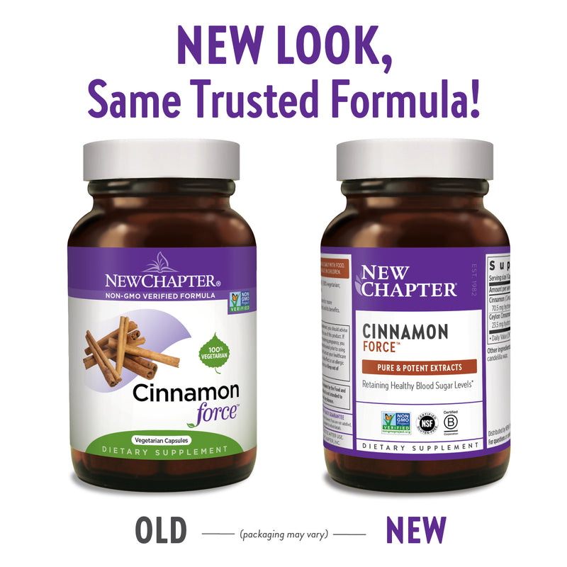 Cinnamon Force 30 Liquid VCaps by New Chapter