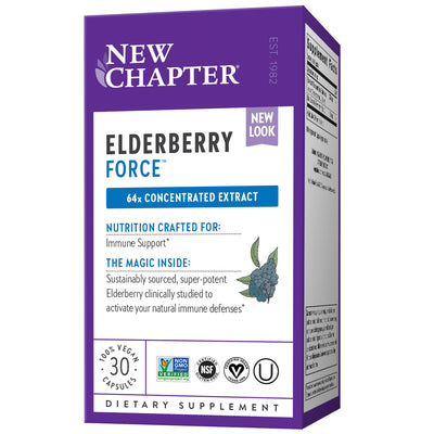 Elderberry Force 30 Vegan Capsules by New Chapter best price
