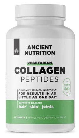 Vegetarian Collagen Peptides 800 mg, 30 Tablets, by Ancient Nutrition