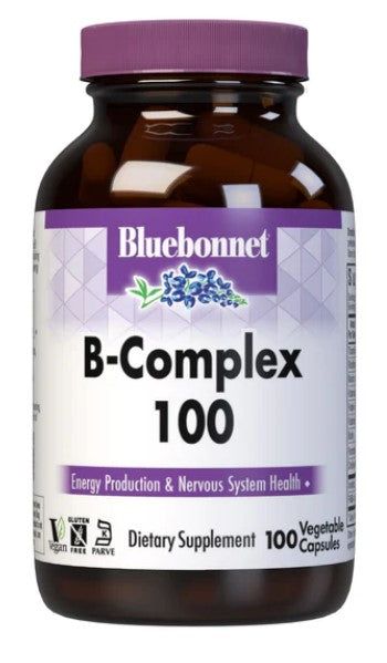 B-Complex 100, 100 Vegetable Capsules, by Bluebonnet