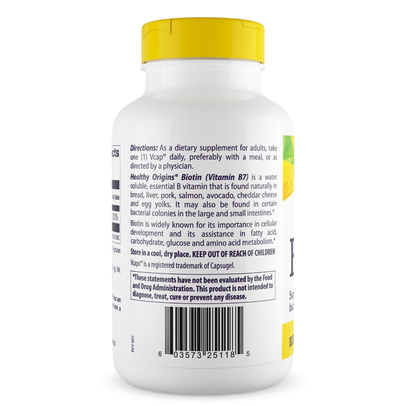 Biotin Ultra Potency 10,000 mcg 360 Vcaps by Healthy Origins best price