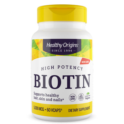 Biotin 5,000 mcg 60 Vcaps by Healthy Origins best price