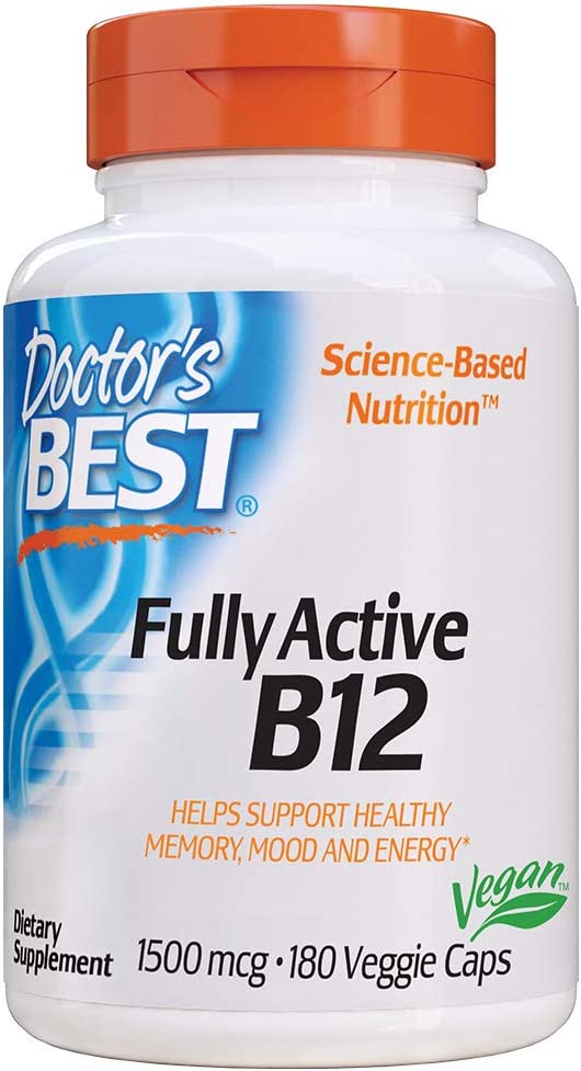 Fully Active B12, 1,500 mcg, 180 Veggie Caps, by Doctor&