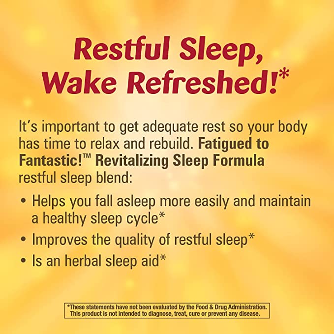 Fatigued to Fantastic Revitalizing Sleep Formula 90 Veg Capsules by Enzymatic Therapy