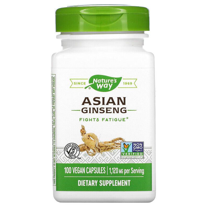 Asian Ginseng, 560 mg, 100 Vegan Capsules by Nature&