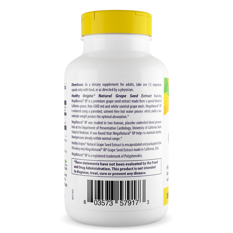 MegaNatural-BP Grape Seed Extract 300 mg 150 Veggie Caps by Healthy Origins best price