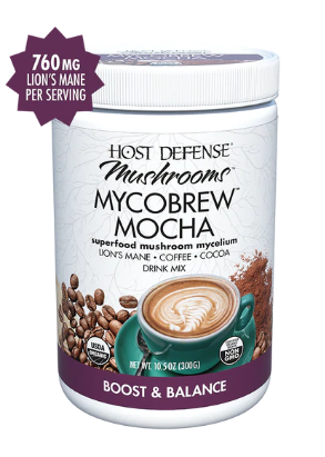 Host Defense Mycobrew Mocha Drink Mix, 10.5 oz (300 G)