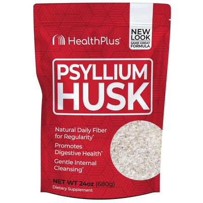 100% Pure Psyllium Husks Plastic Bag 24 oz (680 g) by Health Plus best price