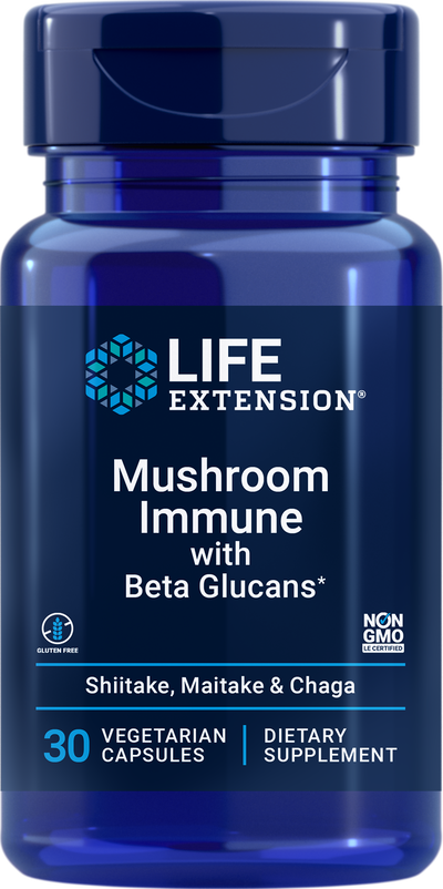 Mushroom Immune with Beta Glucans 30 Vege Caps by Life Extension best price
