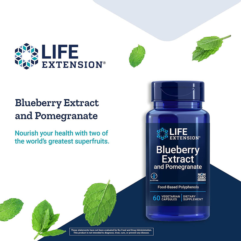 Blueberry Extract with Pomegranate 60 Vegetarian Capsules